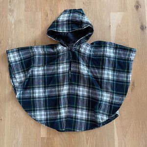 AUTHENTIC HOUSE OF IRELAND Girls Plaid Cape Poncho Coat Tartan Plaid (Size S)